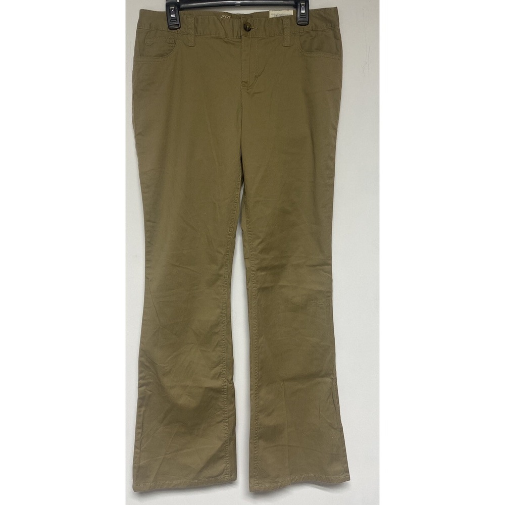Tommy Hilfiger Mid Rise Bootcut Sz 10 Tall Tan  Womens dress pants NWT 34x33